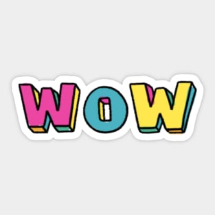 Wow merch Sticker